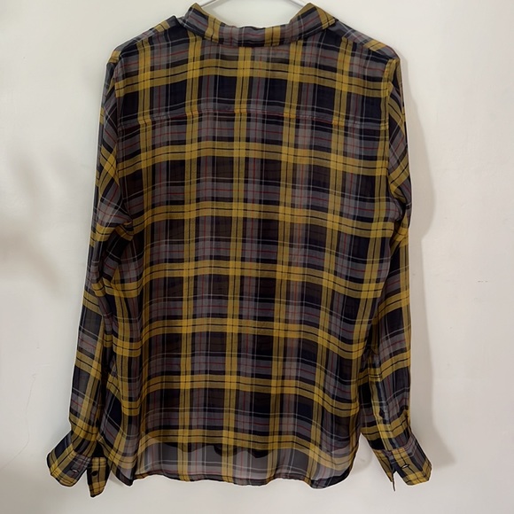 Joes jeans button front silk blouse - Picture 3 of 6